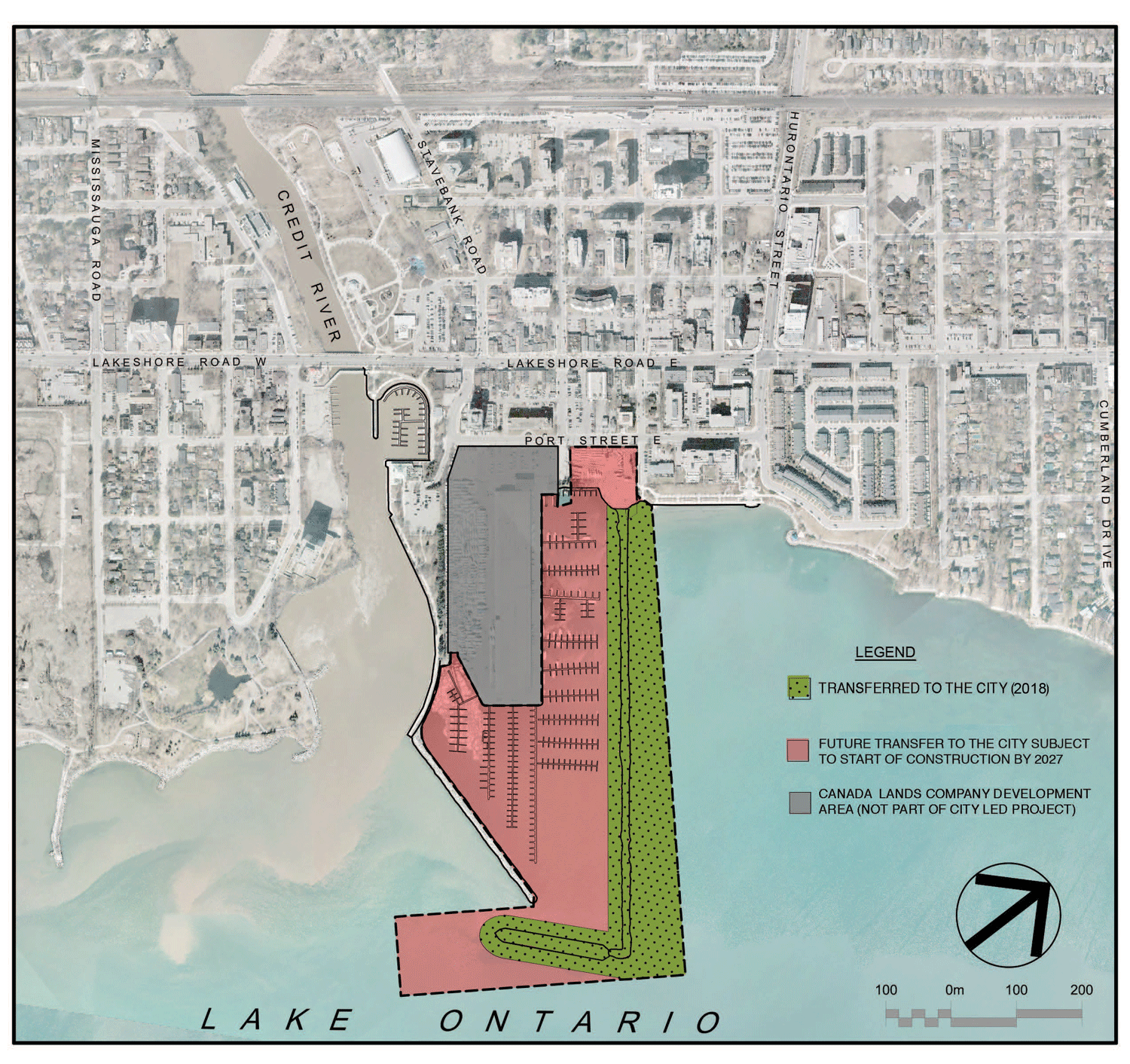 Map of future 1 Port Street East Proposed Marina development 